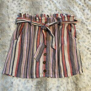 Jolt Paper Bag Waist Skirt